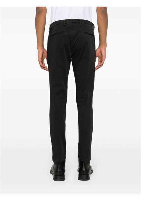 Black pressed-crease tapered trousers - men BRIGLIA 1949 | BG0432400900010